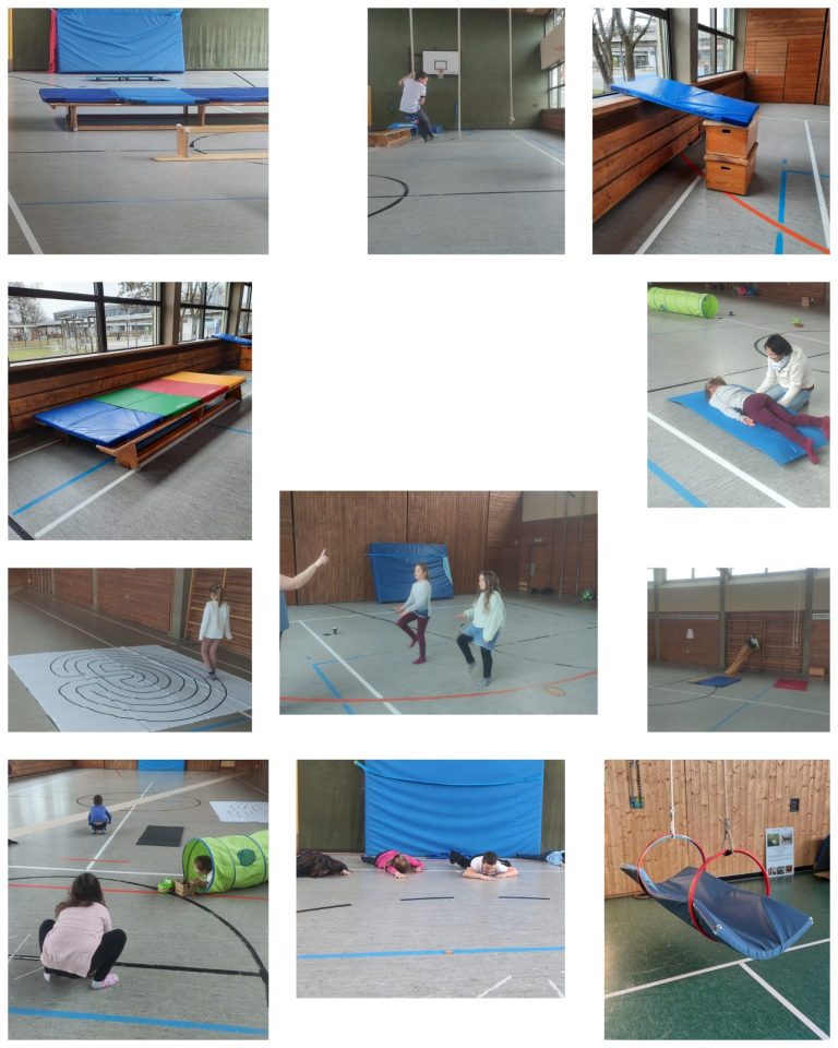 Turnhalle, Sport, Mochenwangen, Schaukel, Trampolin, Matten, greifen, begreifen, Talente, Blockaden, Gleichgewicht, Balance, Bewegungsdrang, Gehirnverschaltungen